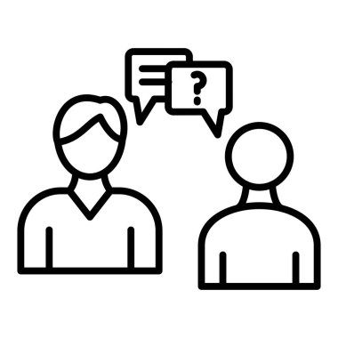 İnsan simgesinin vektör illüstrasyonu