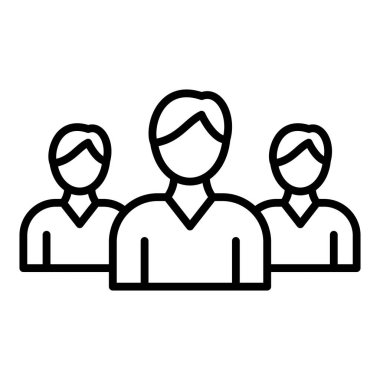 iş takımı simgesi vektör illüstrasyonu