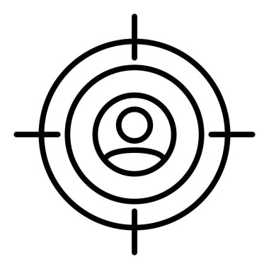 hedef simge vektör illüstrasyonu