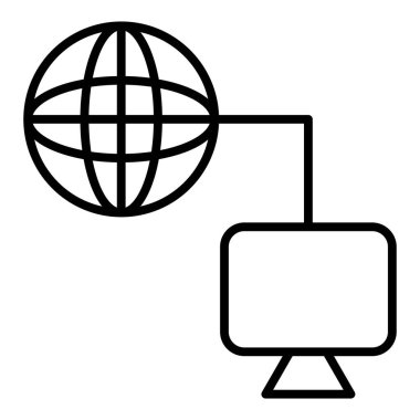 genel ağ vektör simgesi