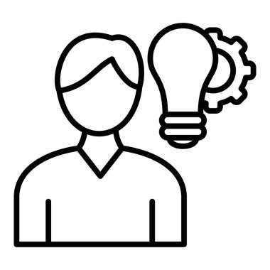 business idea line icon vector illustration