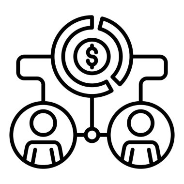 iş yönetimi simgesi vektör illüstrasyonu