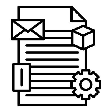 data storage line icon vector illustration