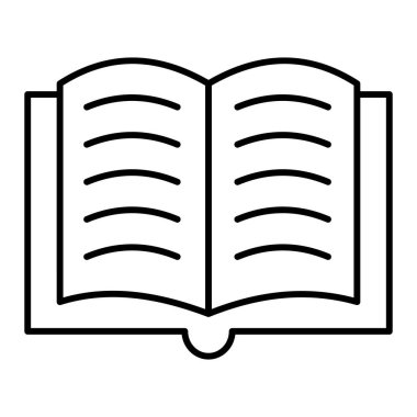 kitap simgesi vektör illüstrasyonu