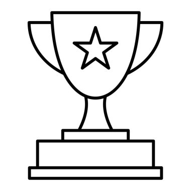 kupa simgesi vektör illüstrasyonu