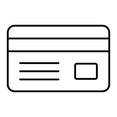 Kredi kartı ikonu vektör illüstrasyonu