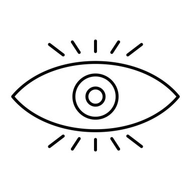 Göz simgesi vektör illüstrasyonu
