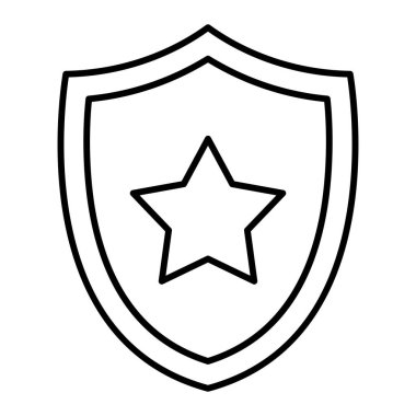 kalkan simgesi, vektör illüstrasyonu