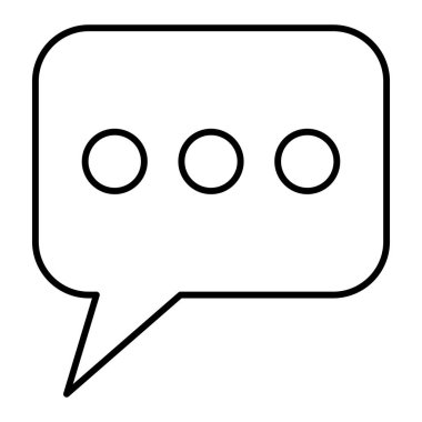 konuşma balonu simgesi, vektör illüstrasyonu