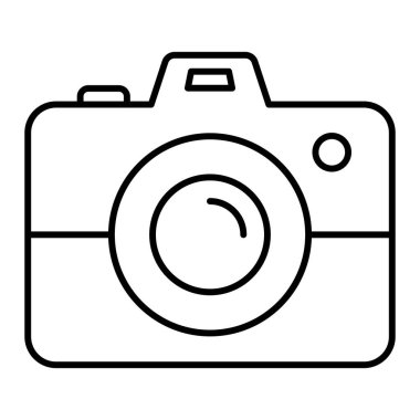 kamera simgesi vektör illüstrasyonu