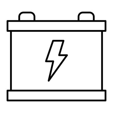 battery icon. simple illustration of electric car vector icons for web design isolated on white background