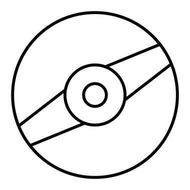 Tek izole nesne simgesinin vektör illüstrasyonu