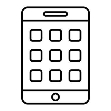 cep telefonu simgesi. akıllı telefon vektör illüstrasyon sembolü ve web tasarımı