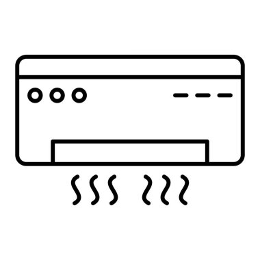 Klima ikonu. Web için su ısıtıcı vektör simgelerinin özet çizimi