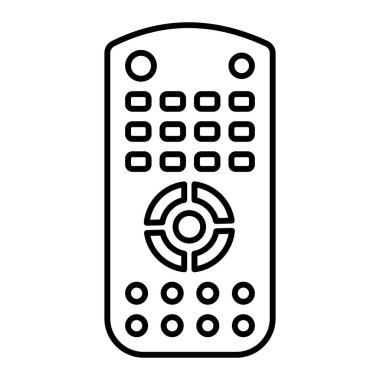 Uzaktan kumanda simgesi. vektör illüstrasyonu