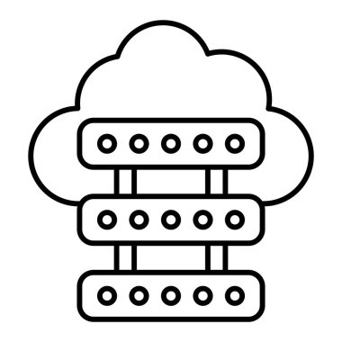 Bulut hesaplama. Web simgesi
