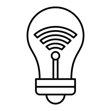 ampul simgesi vektör illüstrasyonu