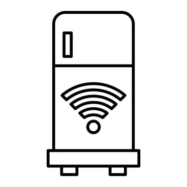 vector illustration of a microwave icon