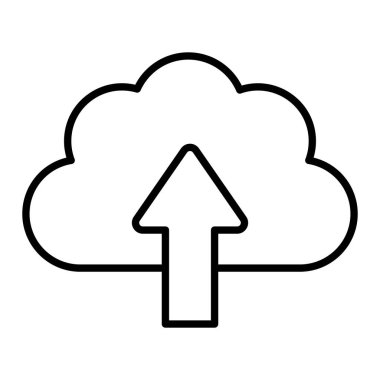 bulut indirme ikon vektör çizimi tasarımı