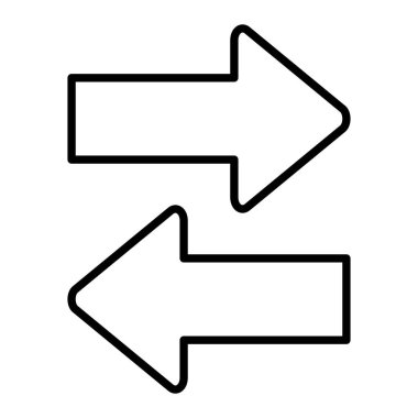 ok simgesi vektörü. İnce çizgi işareti. izole edilmiş sınır sembolü çizimi