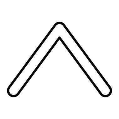 yukarı ok simgesi, vektör illüstrasyonu