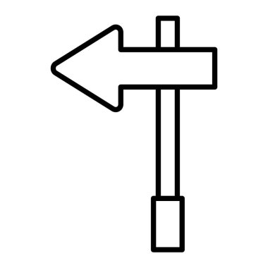 Yön ok simgesinin vektör illüstrasyonu