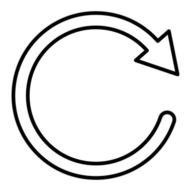 Yenile. Web simgesi basit illüstrasyon