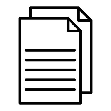 Belge. Web simgesi basit illüstrasyon