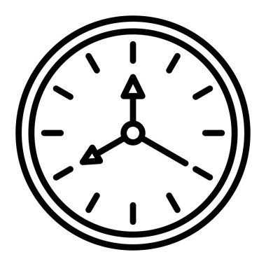 Saat simgesi vektör illüstrasyonu