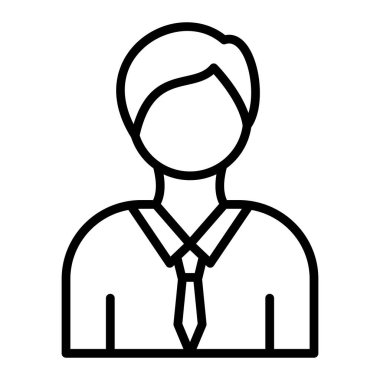 avatar. Web simgesi basit illüstrasyon