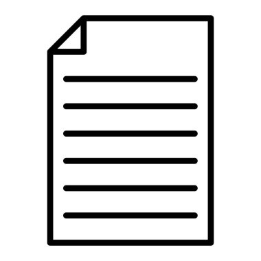 Belge. Web simgesi basit illüstrasyon