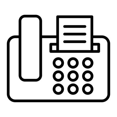 Telefon simgesi vektör illüstrasyonu