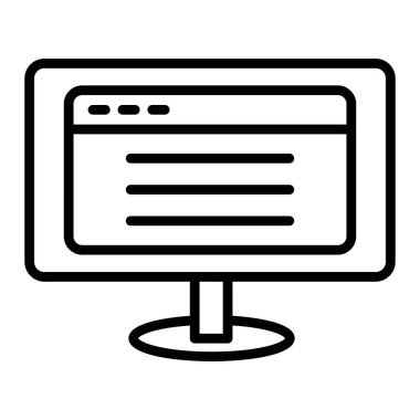 bilgisayar simgesi vektör illüstrasyonu