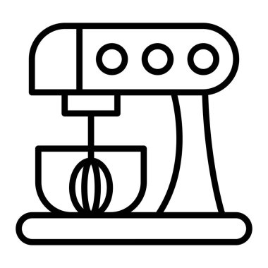 Kahve makinesi ikonu. Web için çay öğütücü vektör simgelerinin özet çizimi