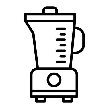 kitchen blender line icon. outline vector illustration isolated on white background for your web design.