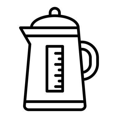 Çaydanlık. Web simgesi basit illüstrasyon