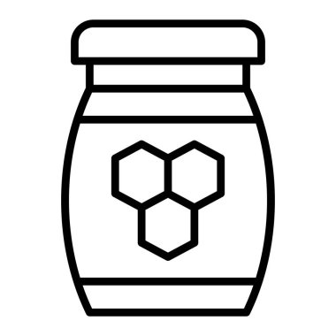 Kavanoz ikonu vektör illüstrasyonu