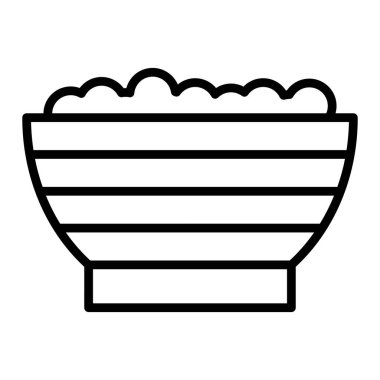 kase vektörü ince çizgi simgesi