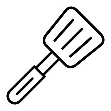 Spatula ikonu. vektör illüstrasyonu