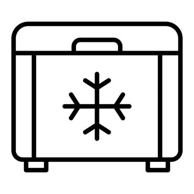 Bir alışveriş poşeti simgesinin vektör çizimi