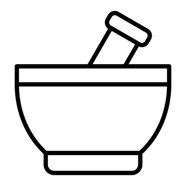 Havan topu. Web simgesi basit illüstrasyon