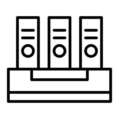 arşiv vektörü ince çizgi simgesi