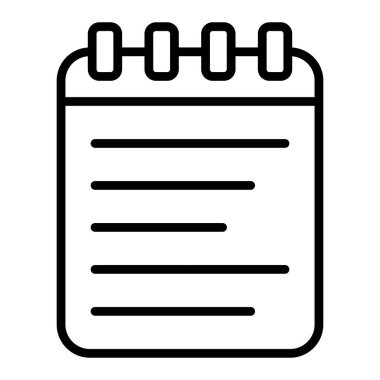 vector illustration of writing note icon