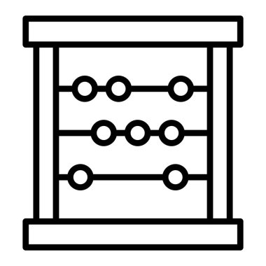 Abaküs. Web simgesi basit tasarım