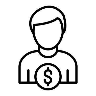 businessman vector icon sign symbol design