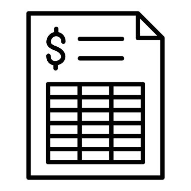 belge simgesi vektör illüstrasyonu