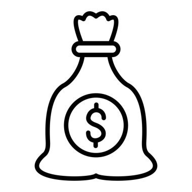 para çantası ikon vektör illüstrasyonu