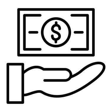 Para için. Web simgesi basit tasarım