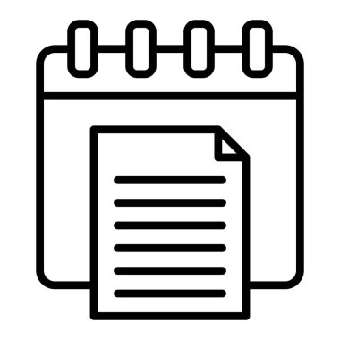 Takvim simgesi vektör illüstrasyonu