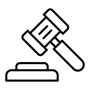 açık artırma vektör renk simgesi